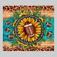 Football Leopard Turquoise Sunflower Premium Tee | Teevron