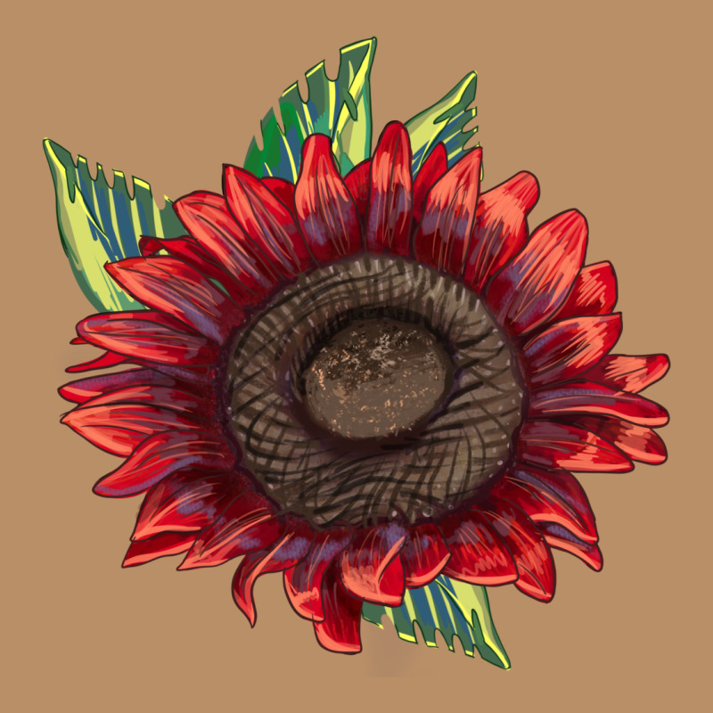 Procut Red Sunflower Vintage Hoodie by LillyAllenDesigns | Teevron