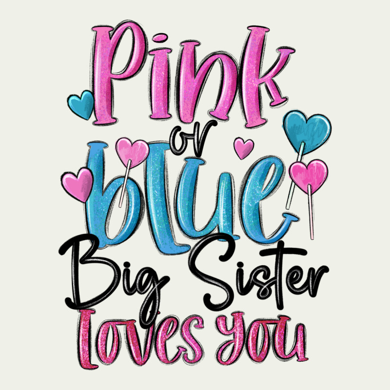 Pink Or Blue Big Sister Loves You Urban Heavy Tee by MaliasSmallBusiness | Teevron