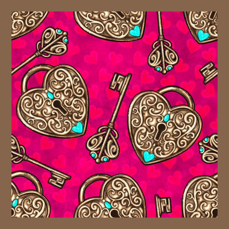 Valentines Day Lock And Key Seamless Pattern Premium Tee by BundleAndBundleShop | Teevron