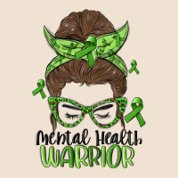 Messy Bun Mental Health Warrior Urban Heavy Tee | Teevron