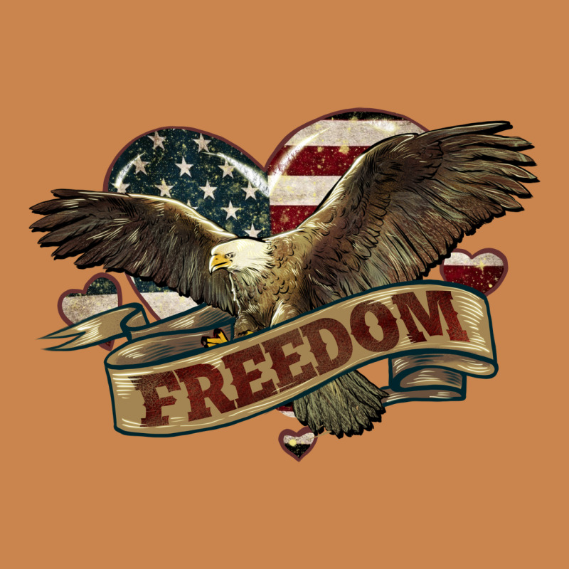 Freedom America Eagle 4th Of July Heavyweight Hoodie by HowdyJamesFarm | Teevron