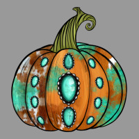 Western Cowhide Turquoise Pumpkin Vintage Hoodie | Teevron