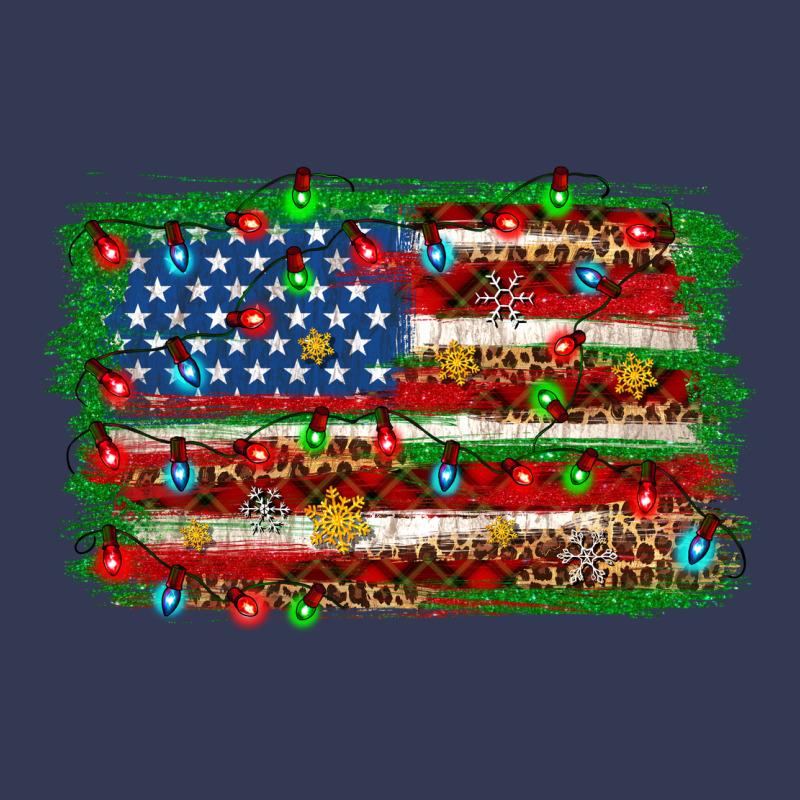 Christmas American Flag 4th Of July Heavyweight Hoodie by HowdyJamesFarm | Teevron