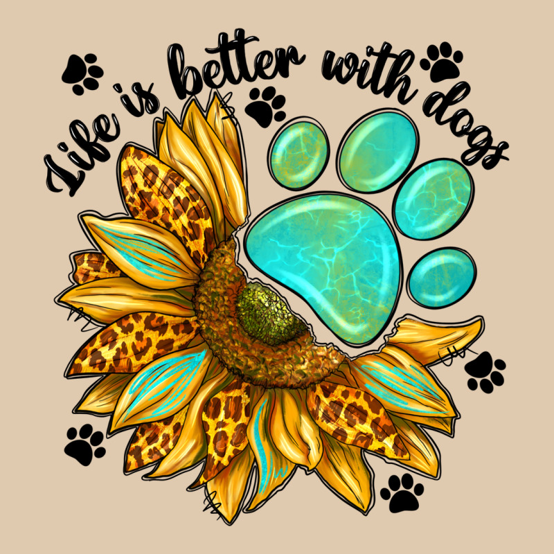 Life Is Better With Dogs Heavyweight Sweatshirt by NancyCooperArtShop | Teevron
