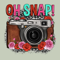 Oh Snap Rose Grey Leopard Vintage Camera Ladies Tee | Teevron