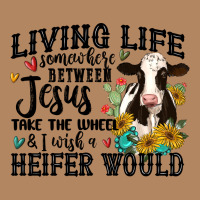 Living Life Somewhere Between Jesus Take The Wheel Long Sleeve Tee | Teevron