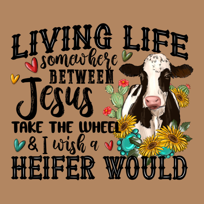 Living Life Somewhere Between Jesus Take The Wheel Long Sleeve Tee by MaliasSmallBusiness | Teevron