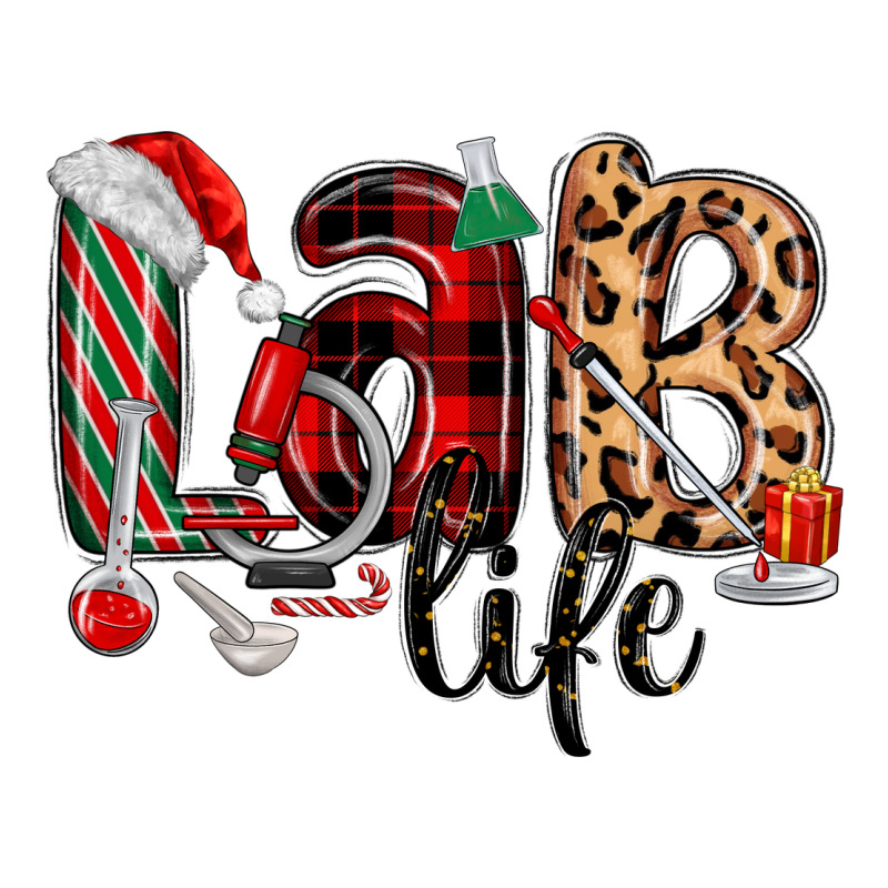 Lab Life Christmas Long Sleeve Tee by MaliasSmallBusiness | Teevron