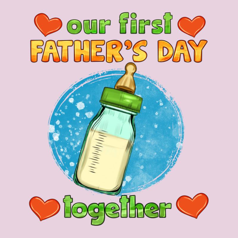 Our First Father's Day Together And Baby Bottle Ladies Tee by HRA Design Shop | Teevron