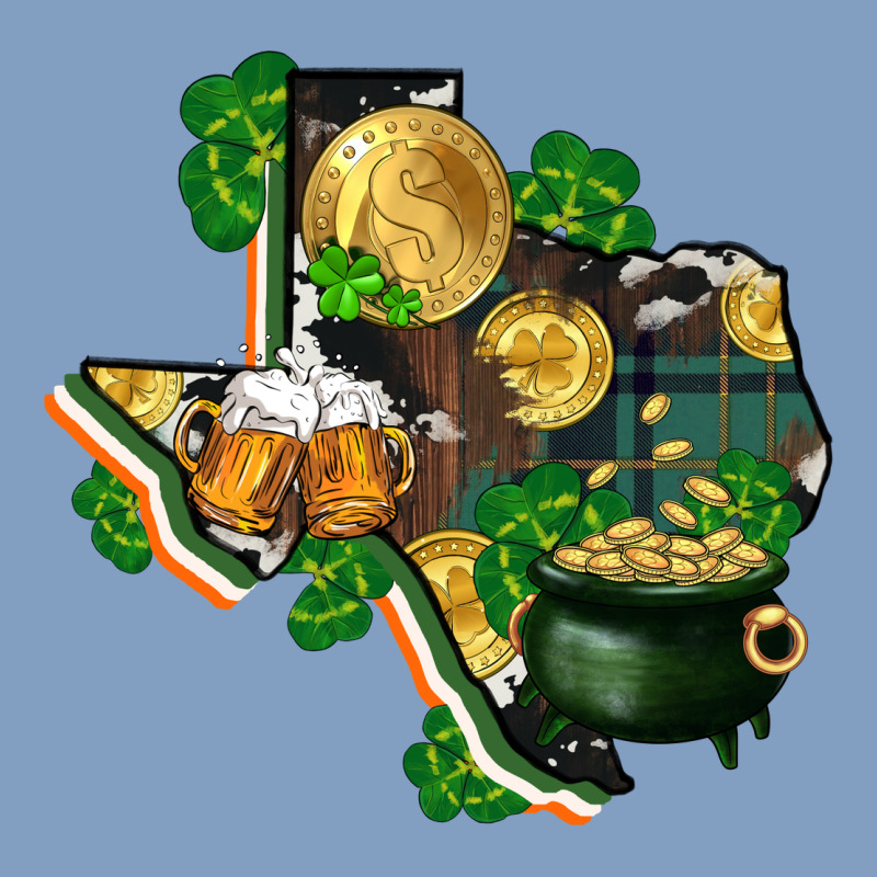 Texas Map St Patrick's Day Urban Hoodie by FaDigitalArtStudio | Teevron