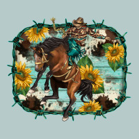 Western Rodeo Horse Cowhide Sunflowers Heavy Core Tee | Teevron