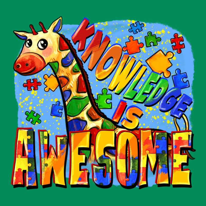 Knowledge Is Awesome Autism Giraffe Urban Hoodie by FaDigitalArtStudio | Teevron