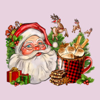 Santa And Hot Cocoa Cup Ladies Tee | Teevron