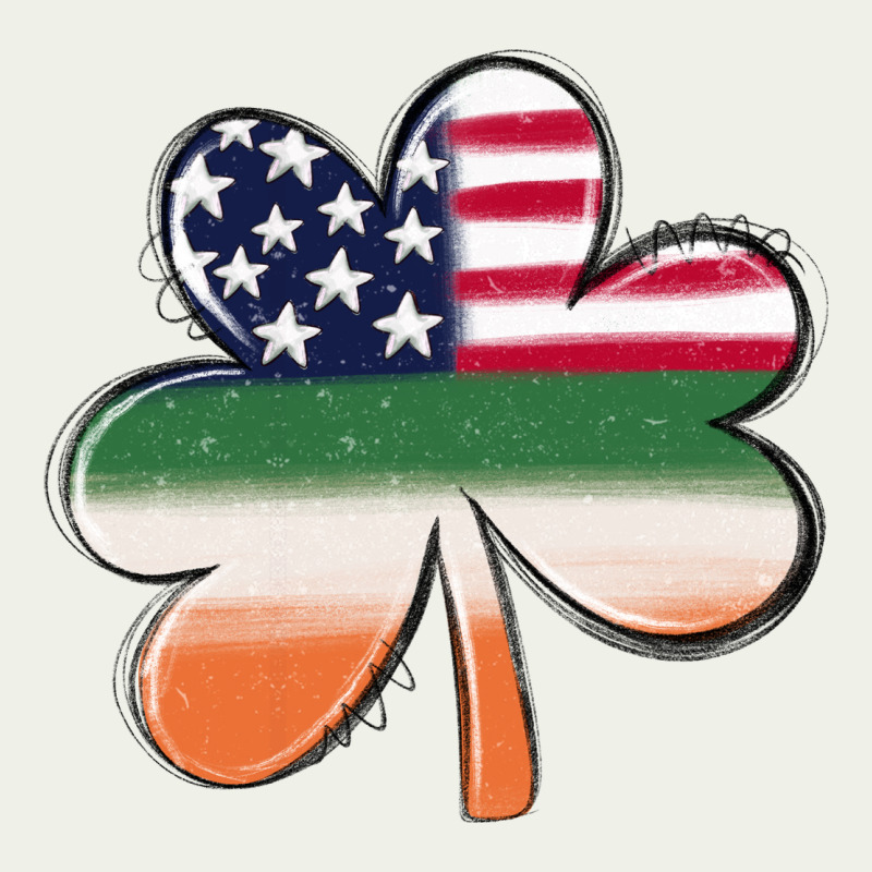 St Patricks Day Shamrock American Flag Urban Heavy Tee by MaliasSmallBusiness | Teevron