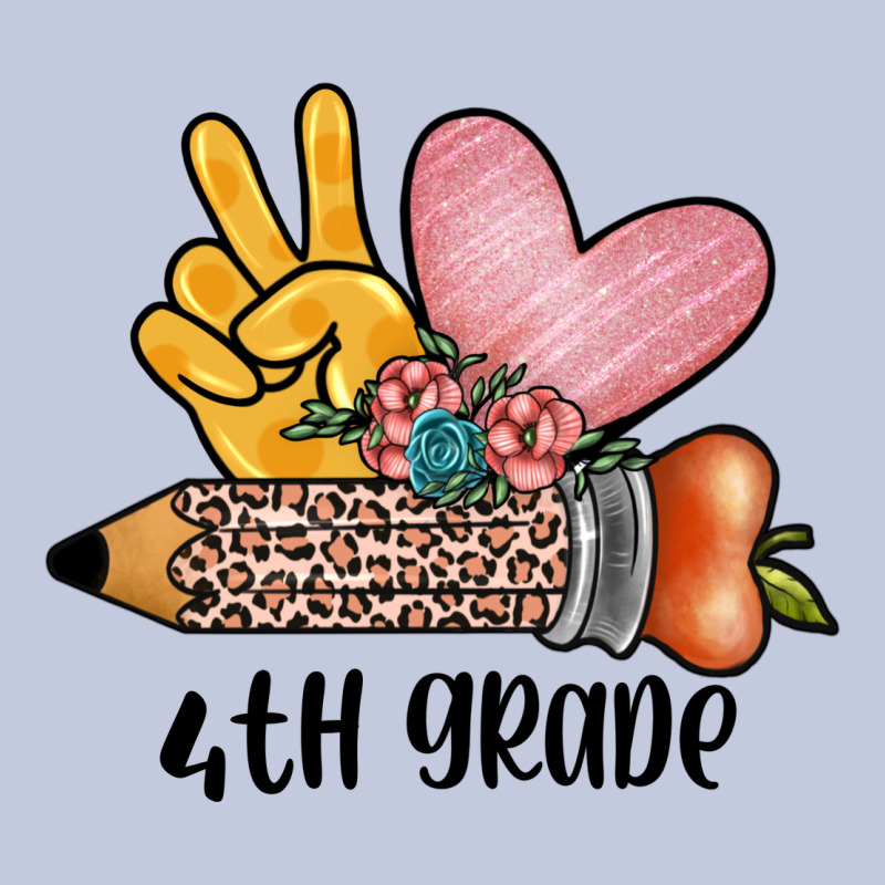 Peace Love 4th Grade Long Sleeve Tee by JahusDesignShop | Teevron
