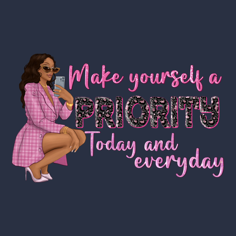 Make Yourself A Priority Today And Everyday Afro W Heavyweight Sweatshirt by NancyCooperArtShop | Teevron