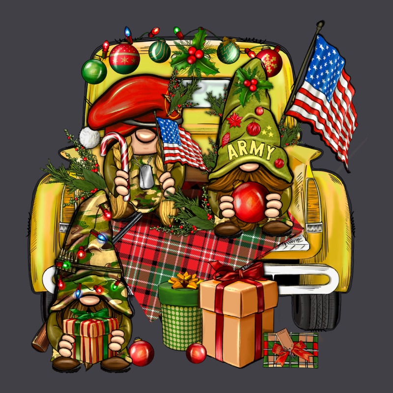 Christmas Army Gnomes Truck 4th Of July Heavyweight Hoodie by HowdyJamesFarm | Teevron