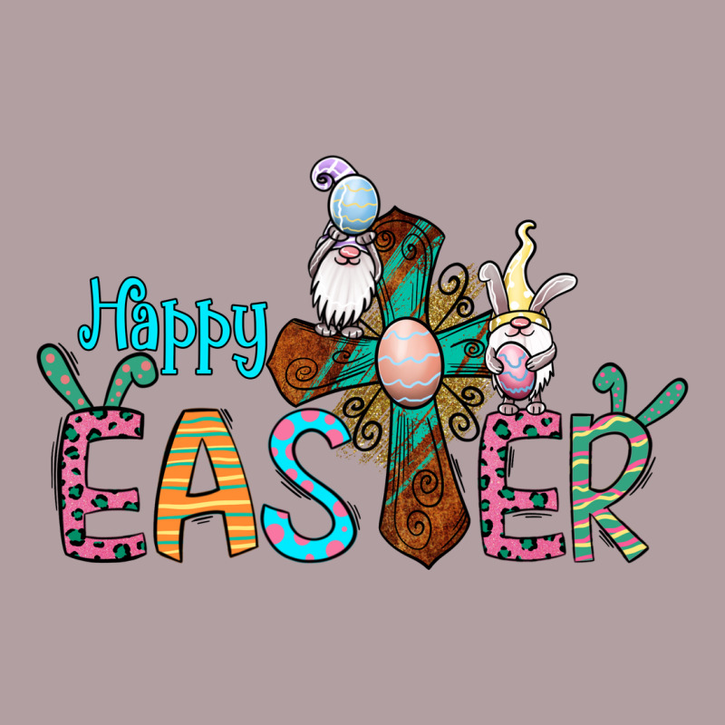 Cross Rabbit Gnomes Happy Easter Vintage Hoodie by Jasminsmagicworld | Teevron