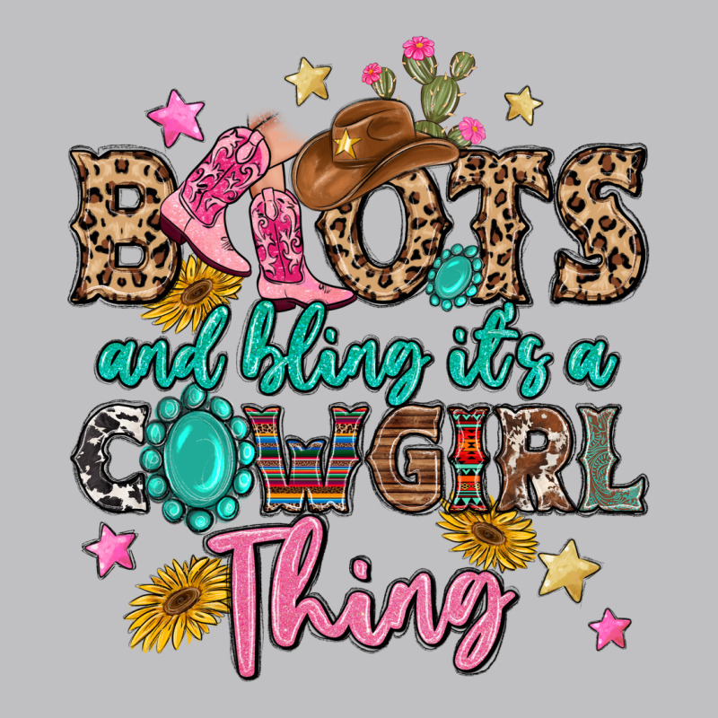 Boots And Bling It's A Cowgirl Thing Long Sleeve Tee by MaliasSmallBusiness | Teevron