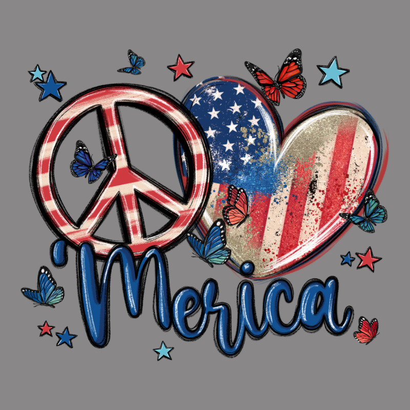 Peace Love 'merica Vintage Tee by MaliasSmallBusiness | Teevron