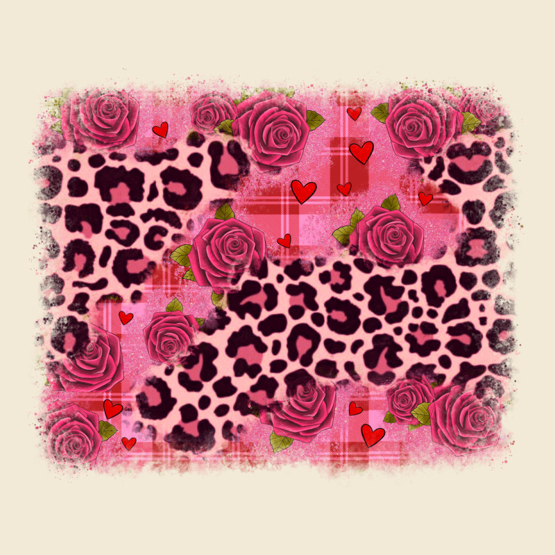 Valentine's Day Roses Leopard Background Premium Hoodie by JahusDesignShop | Teevron