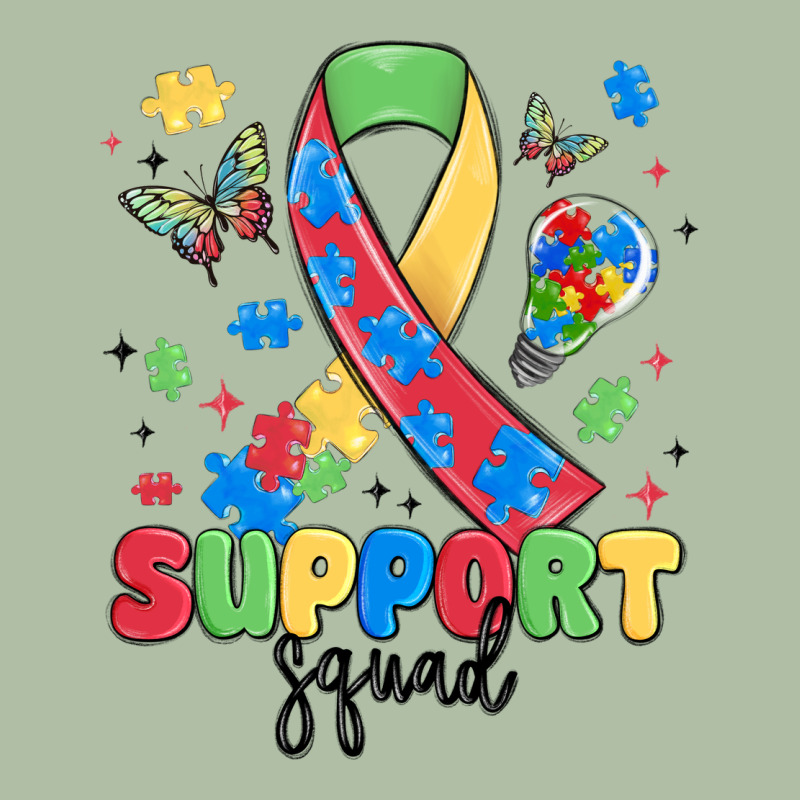 Support Squad Autism Urban Heavy Tee by MaliasSmallBusiness | Teevron