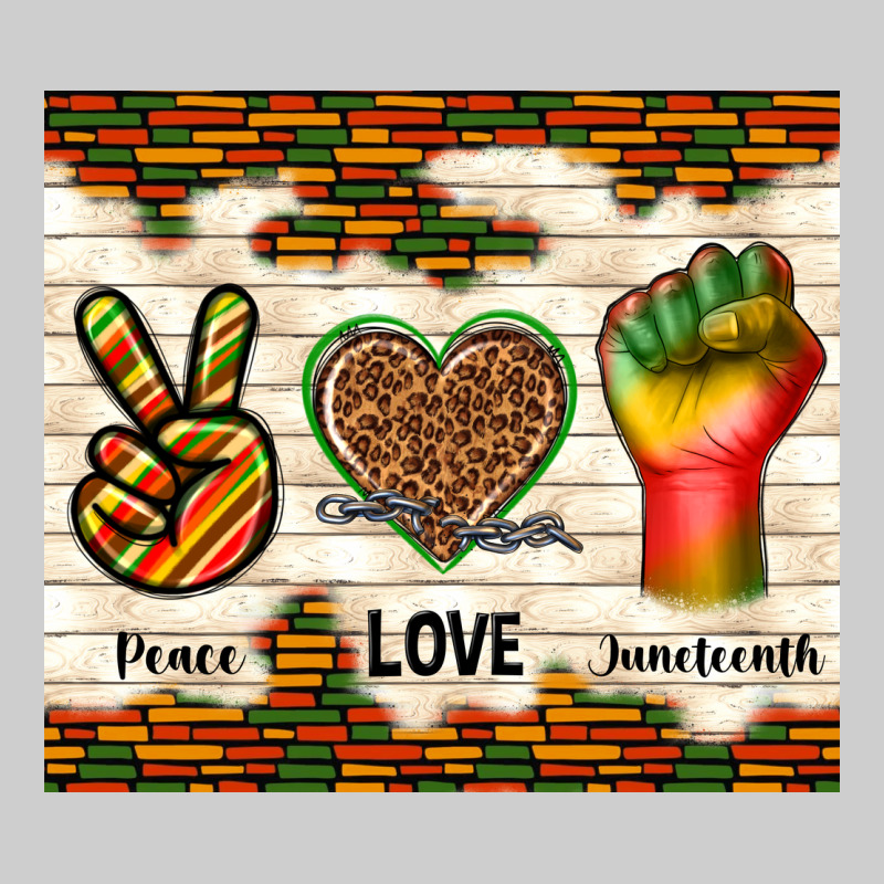 Peace Love Juneteenth Premium Sweatshirt by TumblerDesignByShophia | Teevron
