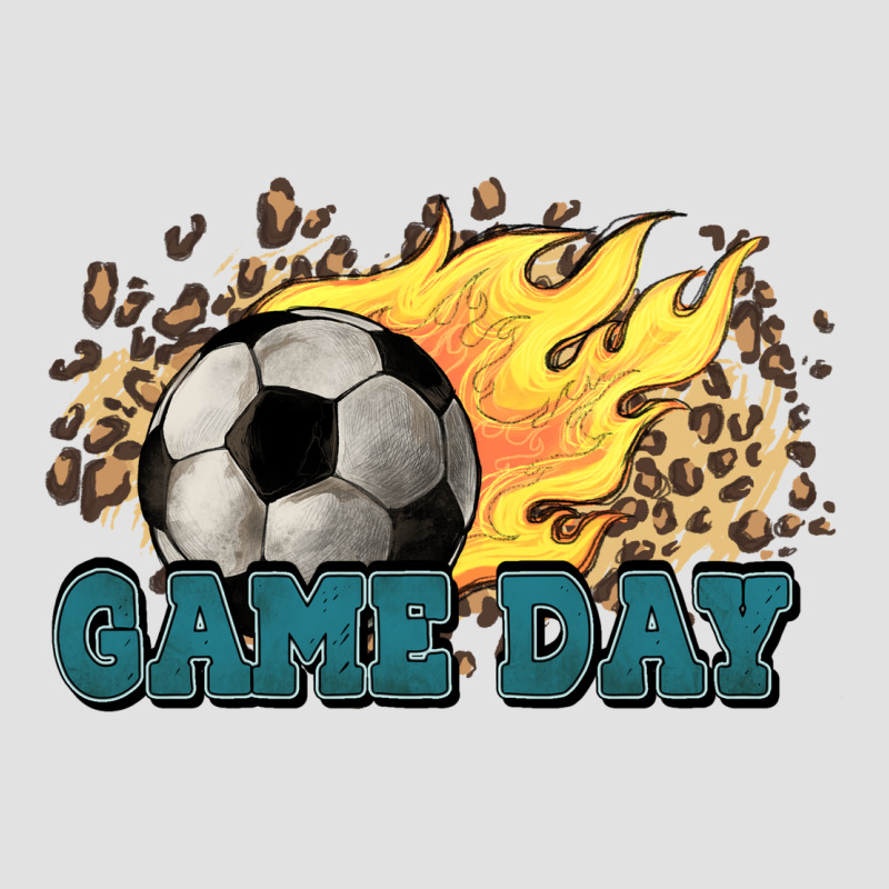 Game Day Soccer Leopard Flames Fireball Premium Hoodie by HowdyJamesFarm | Teevron