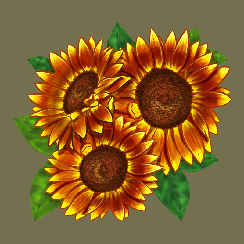 Tiger Eyes Sunflower Vintage Hoodie by LillyAllenDesigns | Teevron