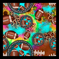 Football Tie Dye Gemstone Sunflower Seamless Pattern Premium Tee | Teevron