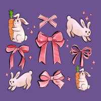 Pink Ribbons With Rabbits Vintage Tee | Teevron