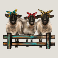3 Sheeps Suffolk Ewe With Bandanas And Fence Heavy Core Tee | Teevron