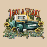 I Got A Heart Like A Truck Western Sunflower Heavyweight Sweatshirt | Teevron