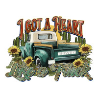 i got a heart like a truck western sunflower | Teevron