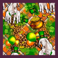 St. Patrick's Goat Family With Balloons Seamless Urban Hoodie | Teevron