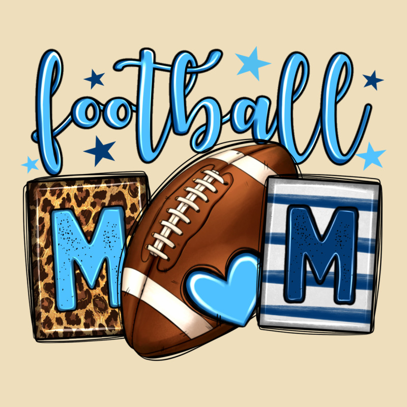 Football Mom Blue Team Color Premium Hoodie by HowdyJamesFarm | Teevron