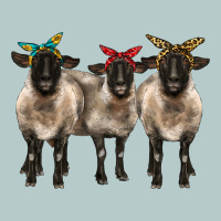 3 Sheeps Suffolk Ewe With Bandana Heavy Core Tee | Teevron