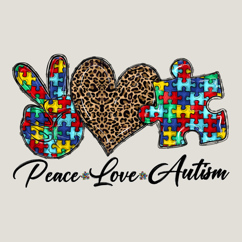 Peace Love Autism1 Heavy Core Tee by CowhideDigitalArt | Teevron