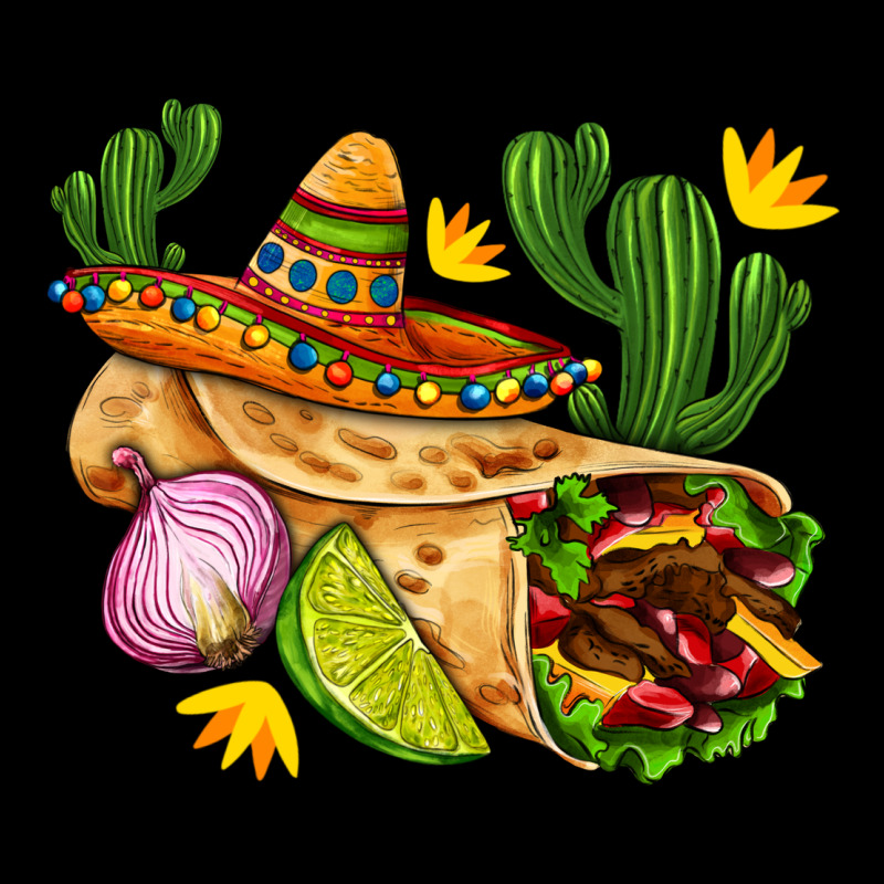 Burrito  With Sombrero And Union With Cactus Premium Tee by AdoDesignShop | Teevron