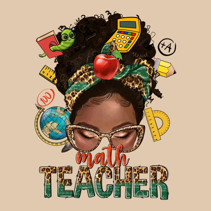 Math Teacher Life Afro Messy Bun Heavyweight Sweatshirt by NancyCooperArtShop | Teevron