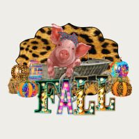Fall Scene Pumpkin Watercolor Pig Wagon Serape Cheetah Zipper Hoodie | Teevron