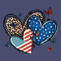 American Flag Leopard Hearts Vintage Tee | Teevron