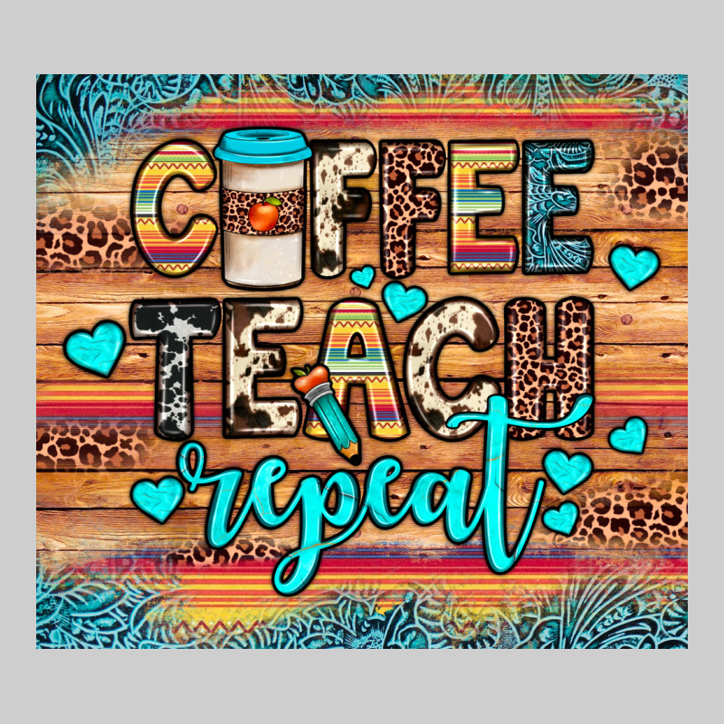 Coffee Teach Repeat Premium Tee by JahusDesignShop | Teevron