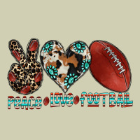 Peace Love Football Heavy Core Tee | Teevron