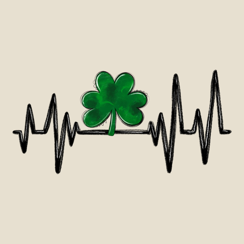 Shamrock Heartbeat Urban Heavy Tee by MaliasSmallBusiness | Teevron