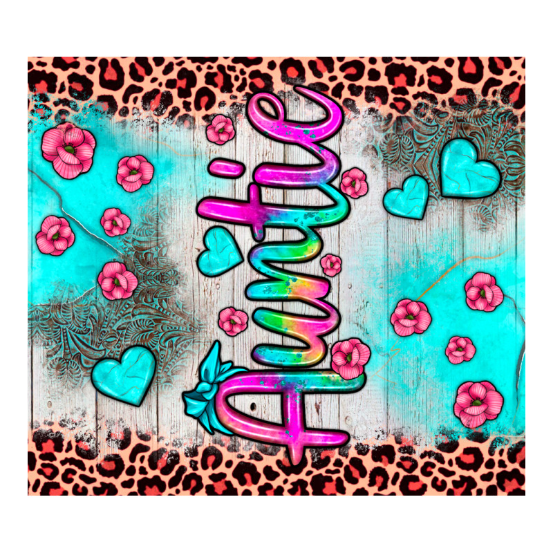 Auntie Leopard Turquoise Premium Tee by JahusDesignShop | Teevron