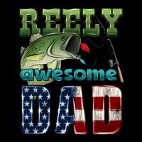 Reely Awesome Dad Ladies Tee | Teevron