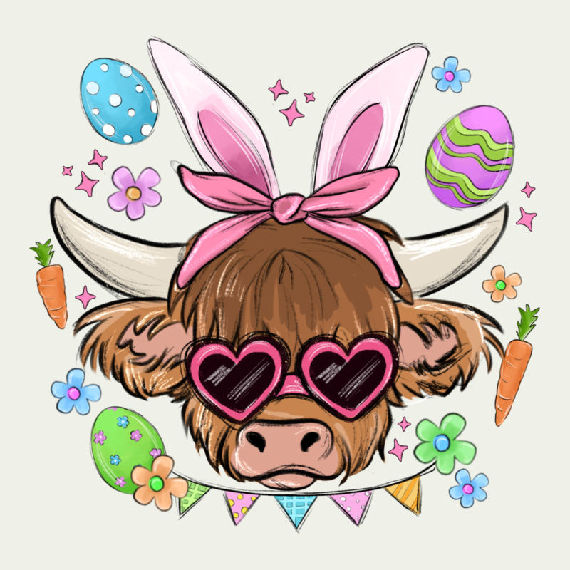 Easter Cow Urban Heavy Tee by MaliasSmallBusiness | Teevron