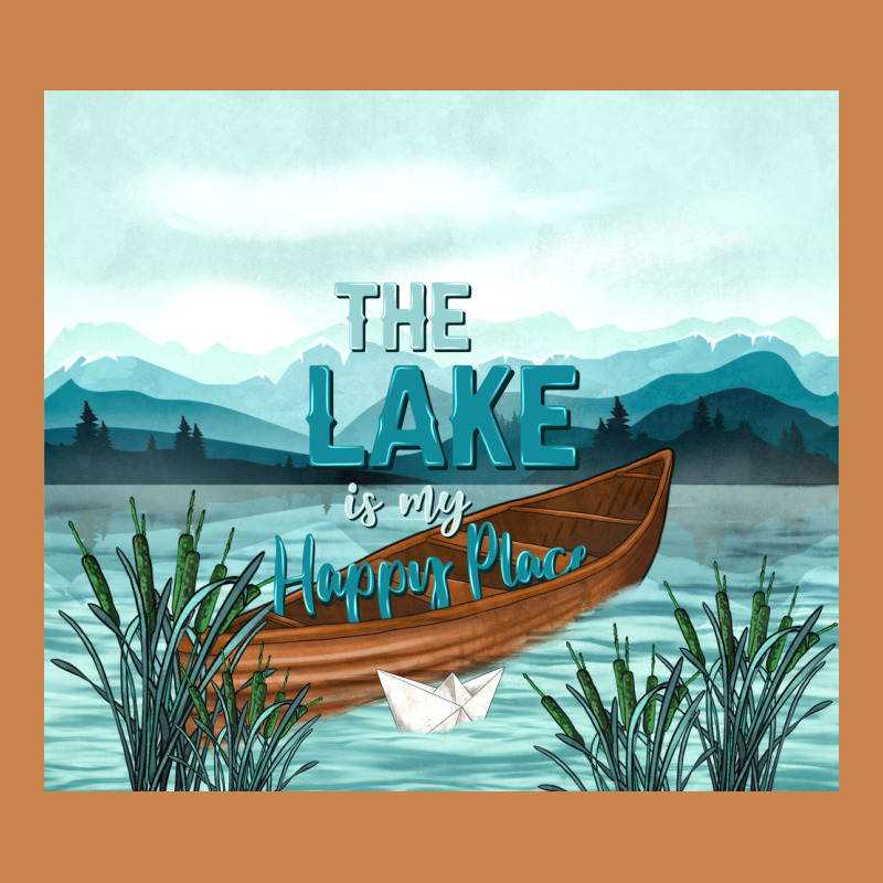 The Lake Is My Happy Place Heavyweight Hoodie by TumblerDesignByShophia | Teevron